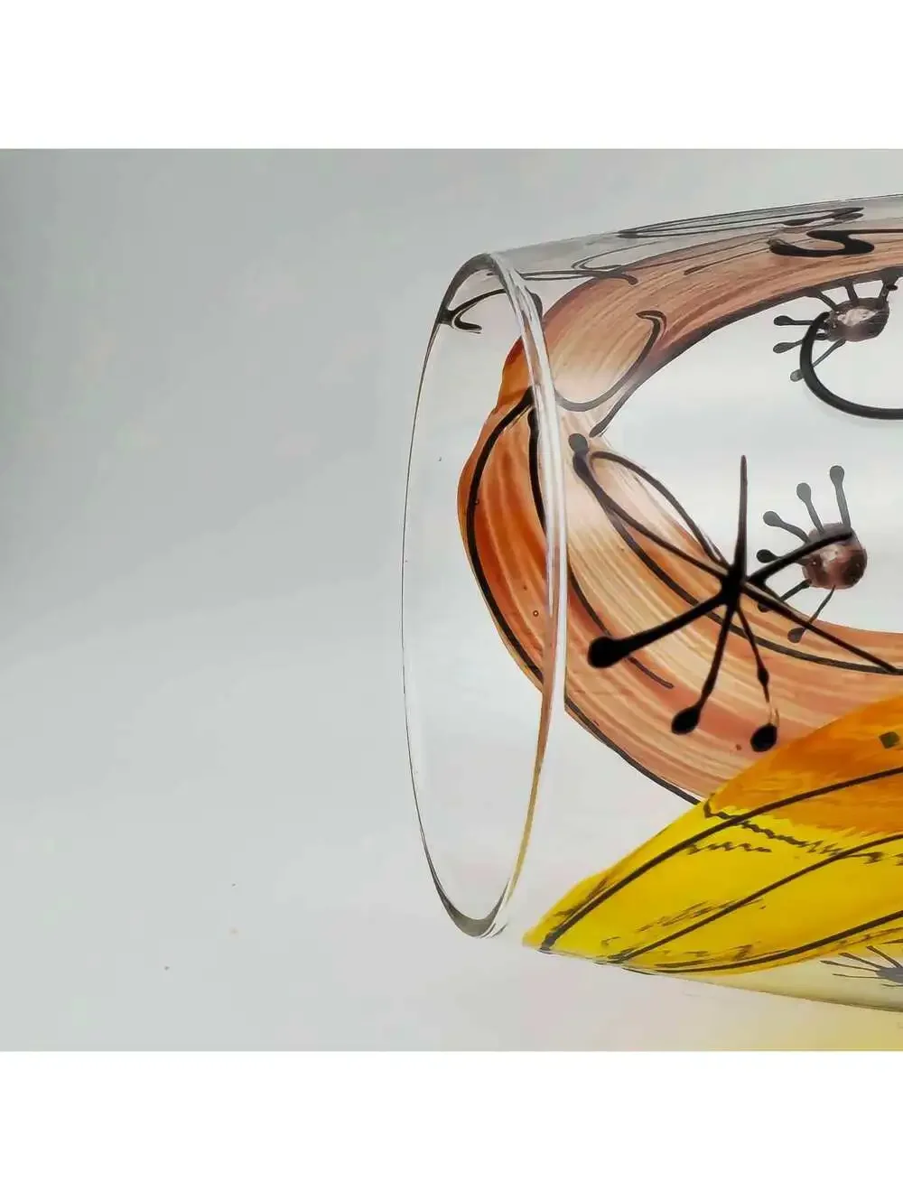 Hand Painted Girlfriend Wine Glass 12 Oz.